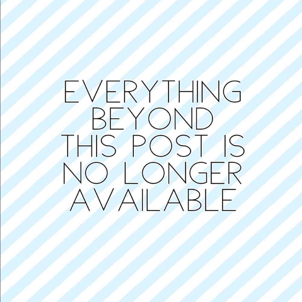 You have reached the end of my closet